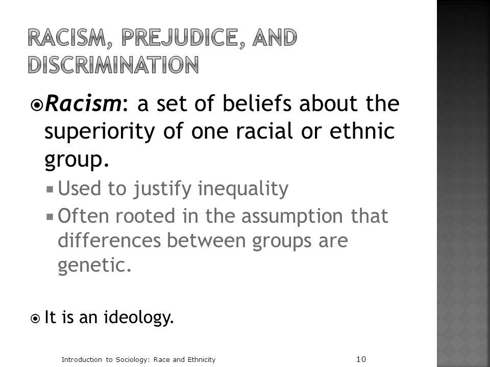 Racism, Prejudice, and Discrimination