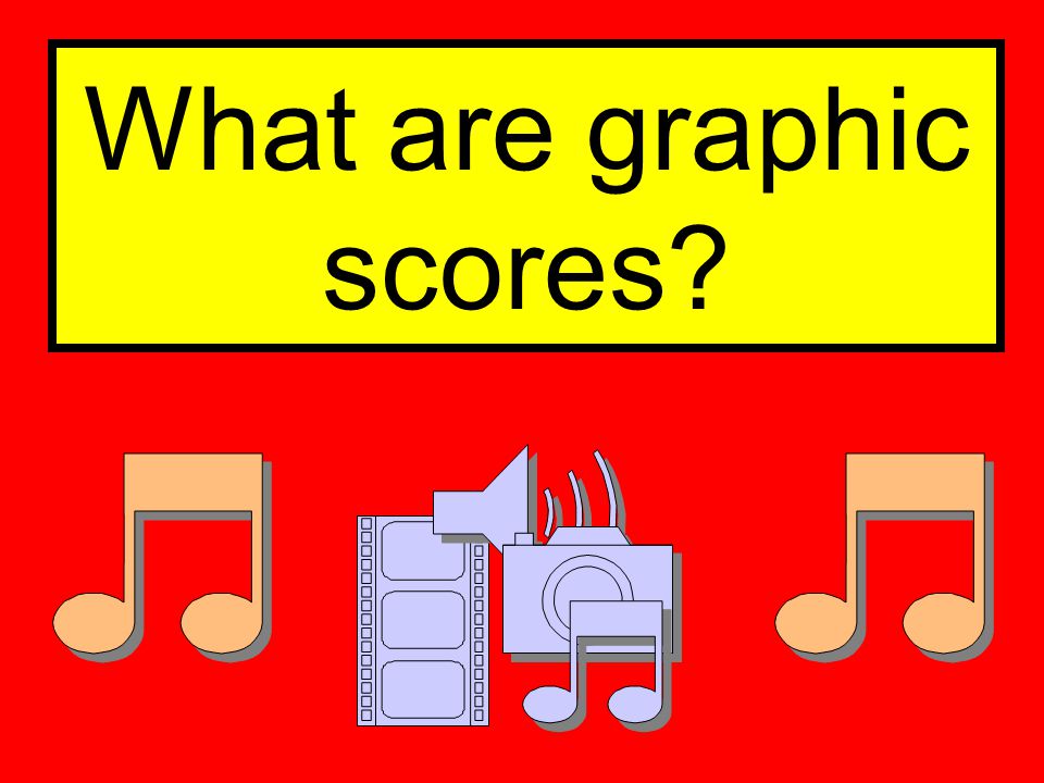 What are graphic scores