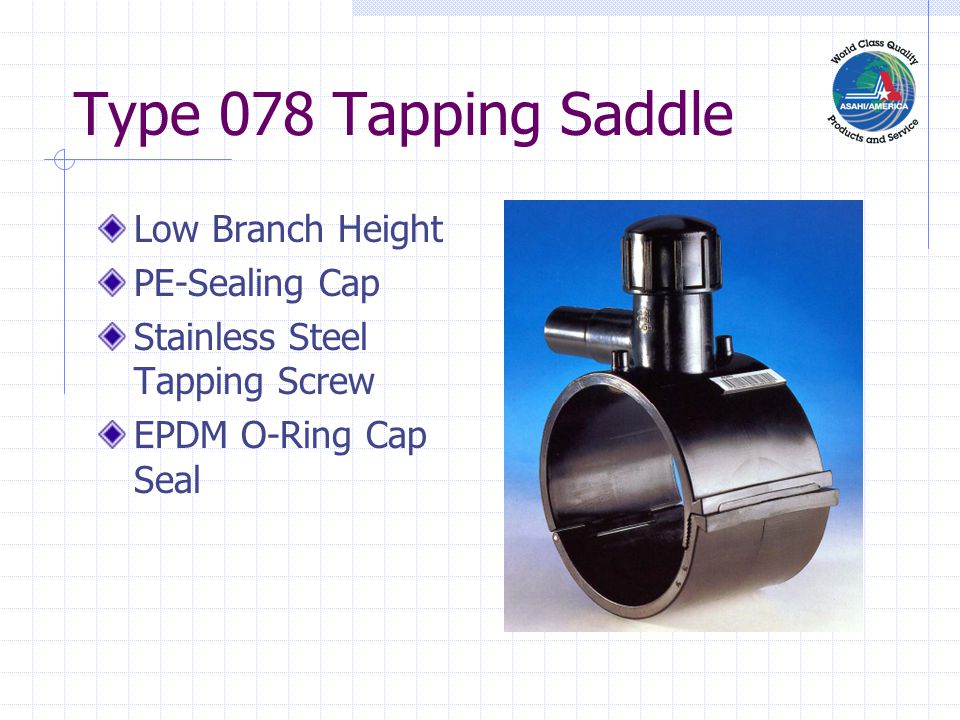 Type 078 Tapping Saddle Low Branch Height PE-Sealing Cap
