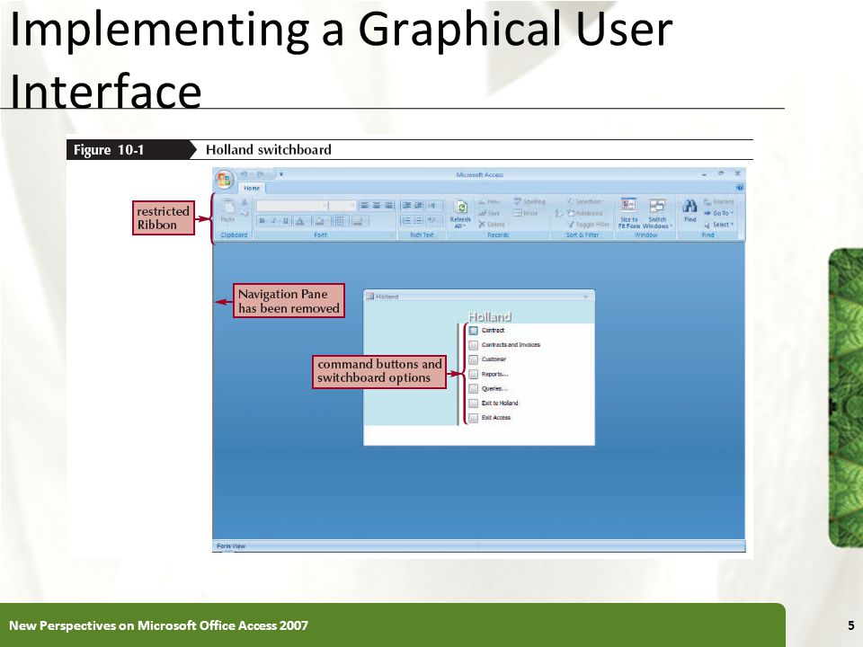 Implementing a Graphical User Interface