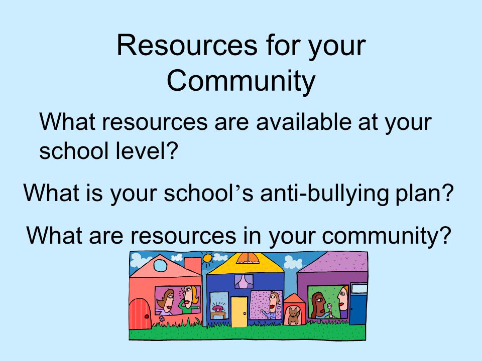 Resources for your Community