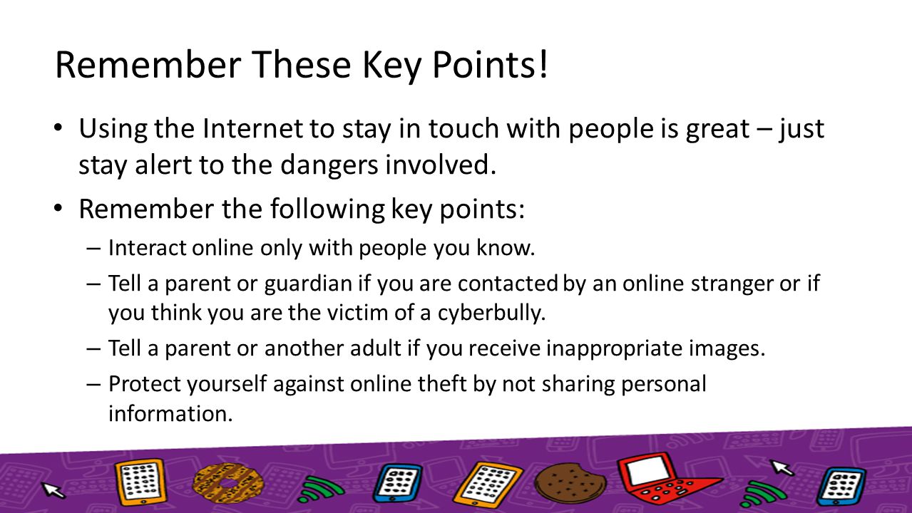 Remember These Key Points!