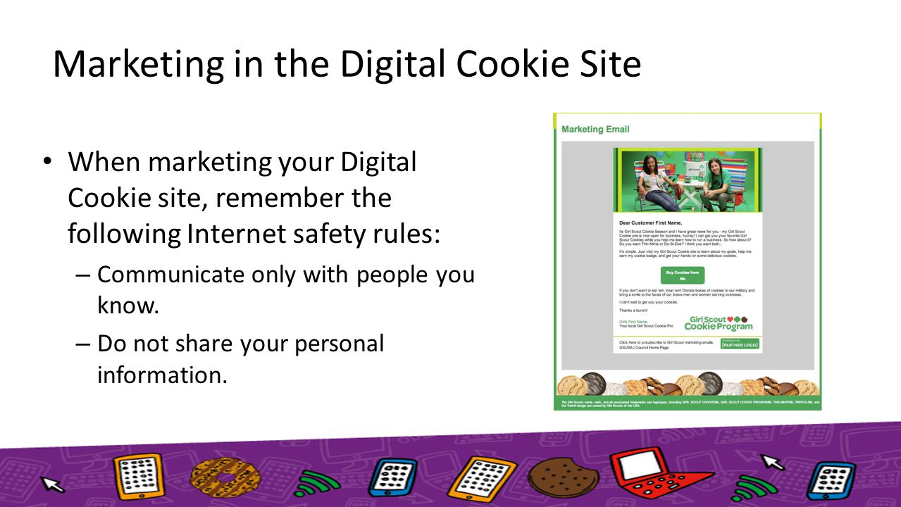 Marketing in the Digital Cookie Site