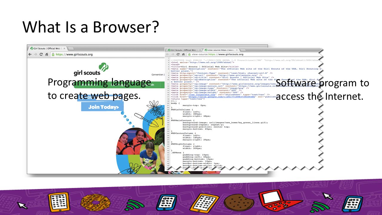 What Is a Browser Programming language to create web pages.