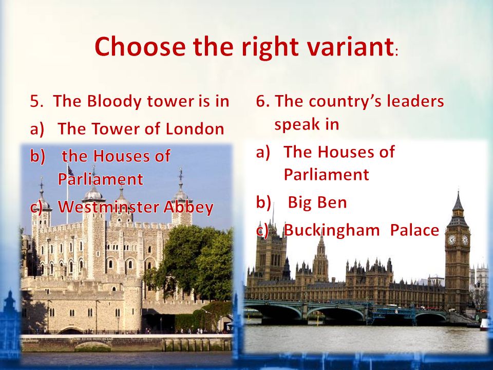 Choose the right variant: