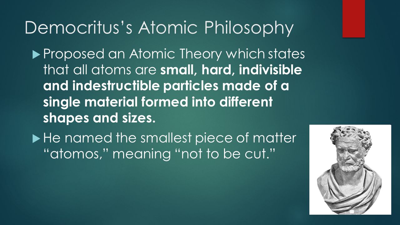 Democritus’s Atomic Philosophy