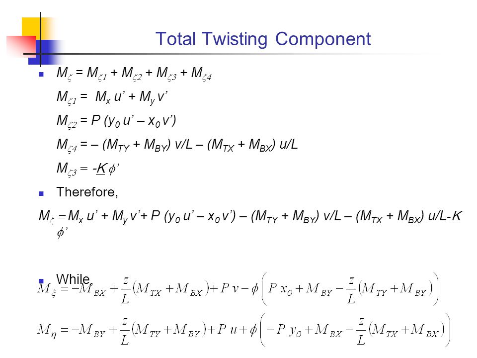 Total Twisting Component