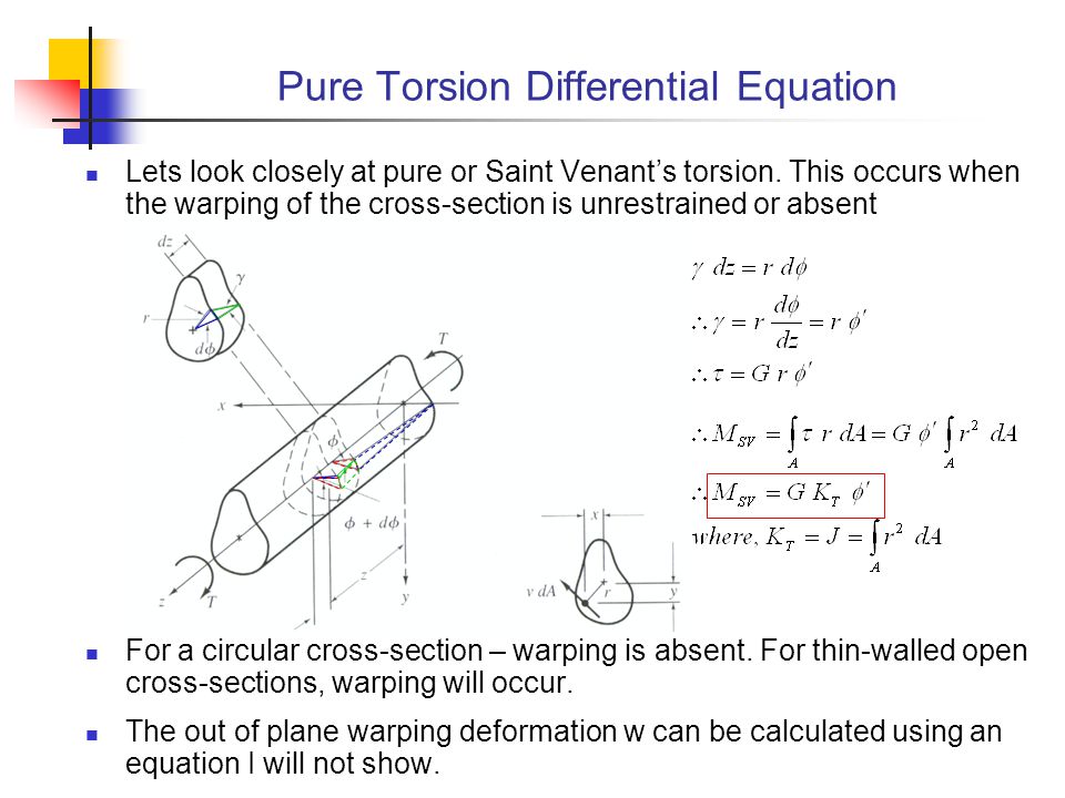 Pure Torsion Differential Equation