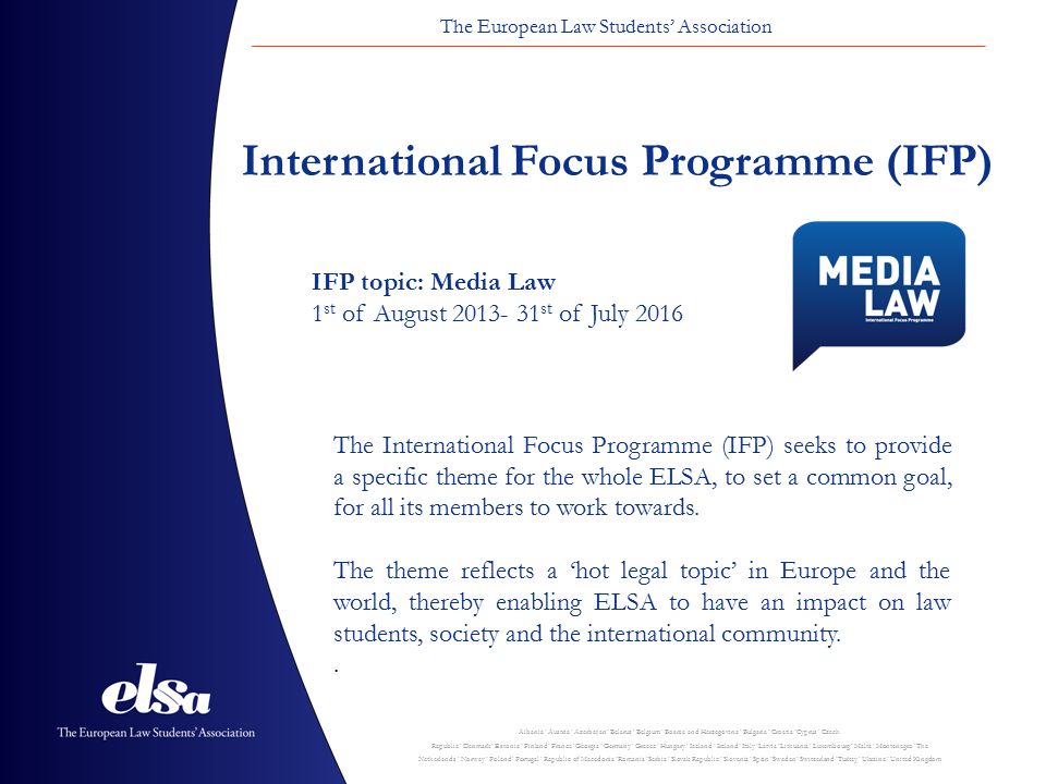 International Focus Programme (IFP)