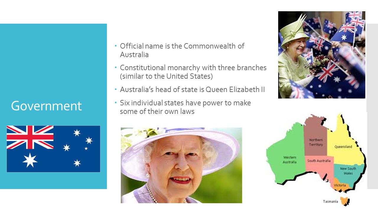Government Official name is the Commonwealth of Australia