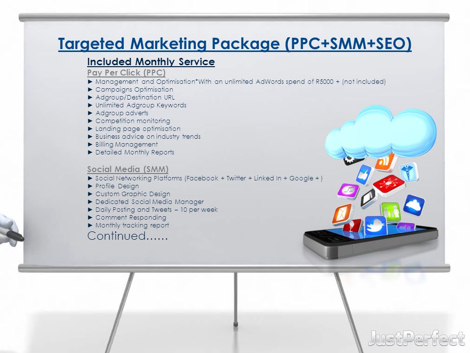 Targeted Marketing Package (PPC+SMM+SEO)