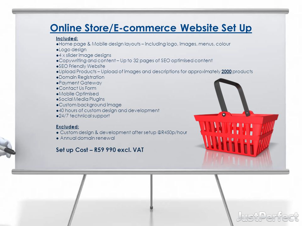 Online Store/E-commerce Website Set Up