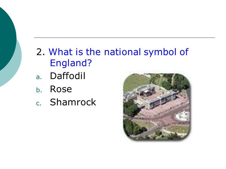 2. What is the national symbol of England