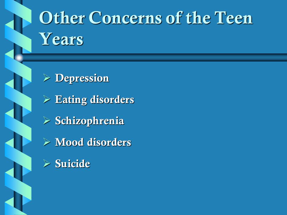 Other Concerns of the Teen Years