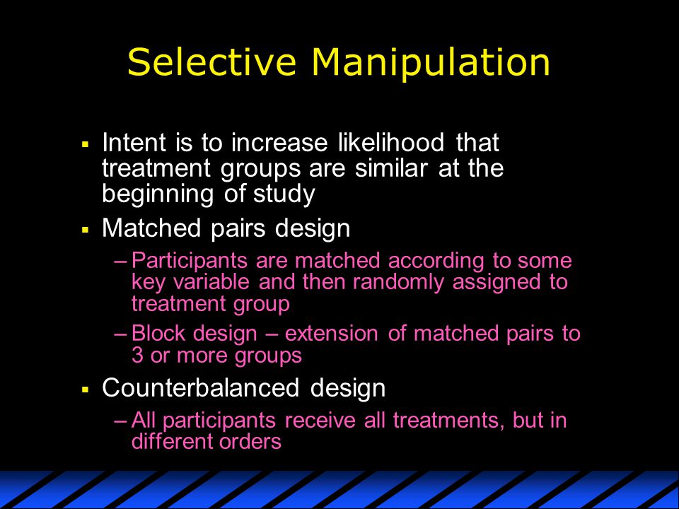 Selective Manipulation