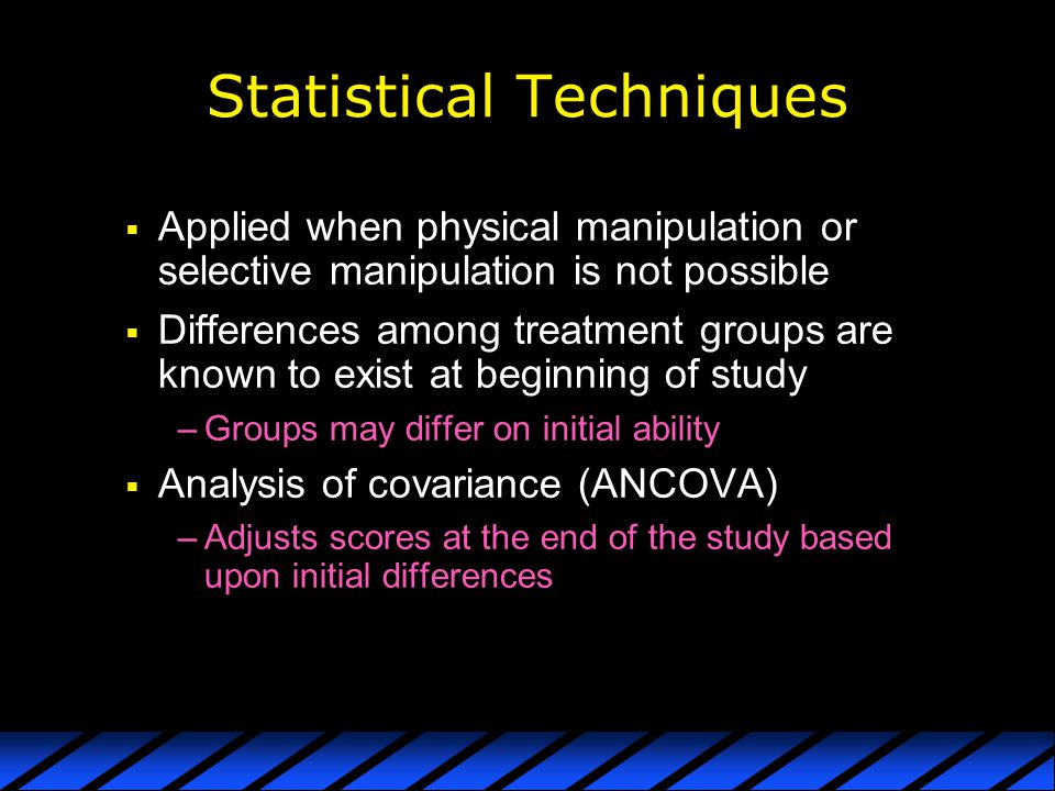 Statistical Techniques