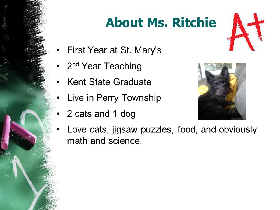 Ms. Ritchie’s Website If you are not willing to learn, no one can help you. If you are determined to learn, no one can stop you.