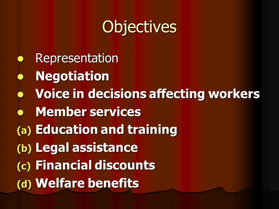 Objectives Representation Negotiation