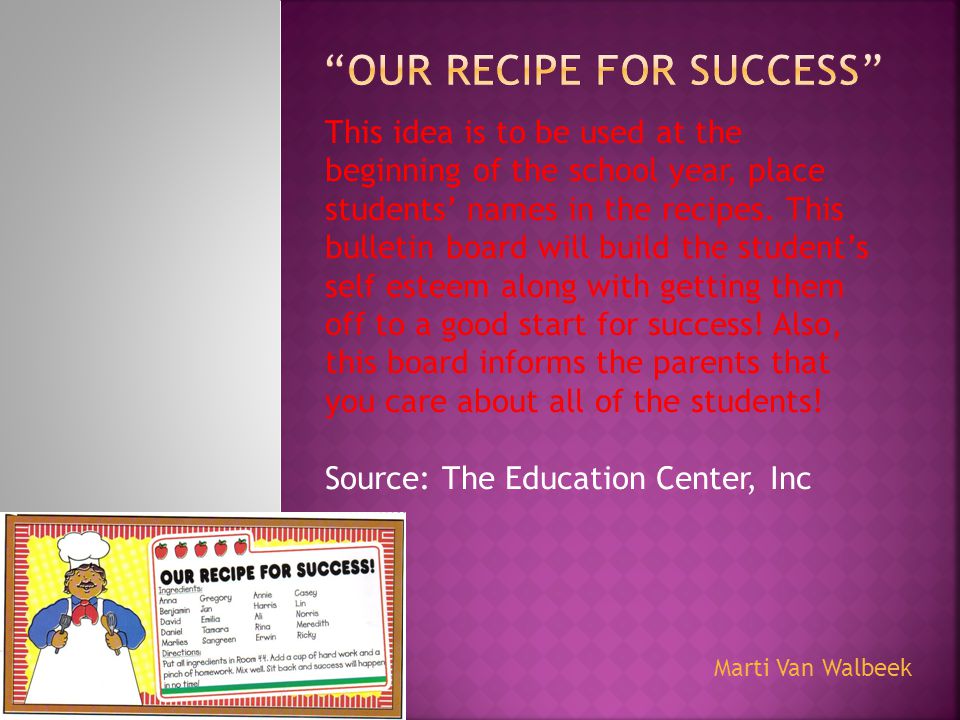 Our Recipe for Success