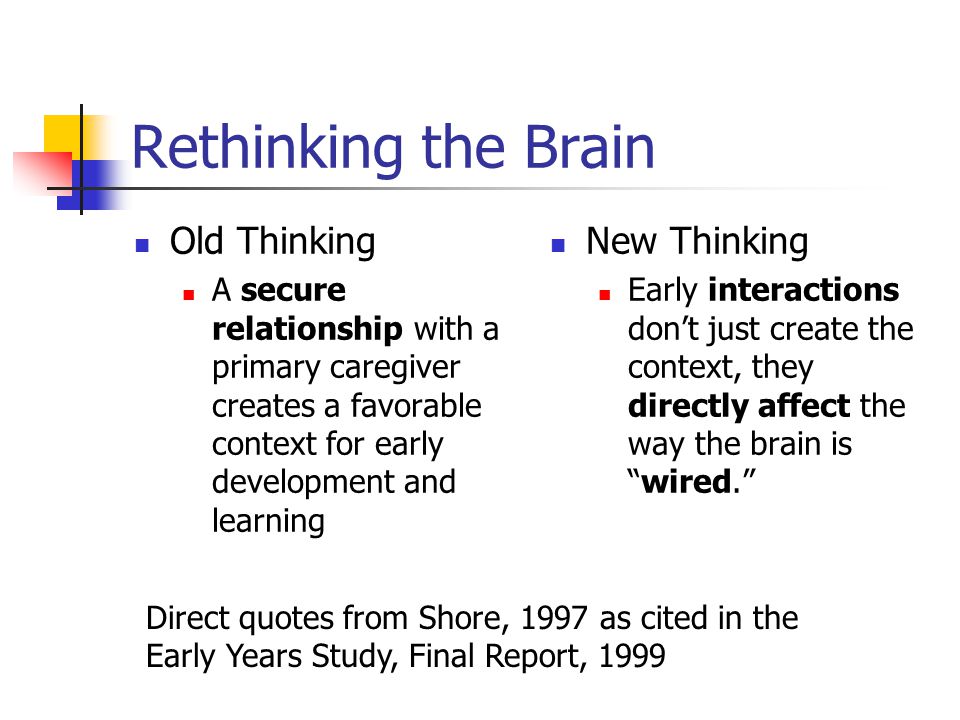 Rethinking the Brain Old Thinking New Thinking