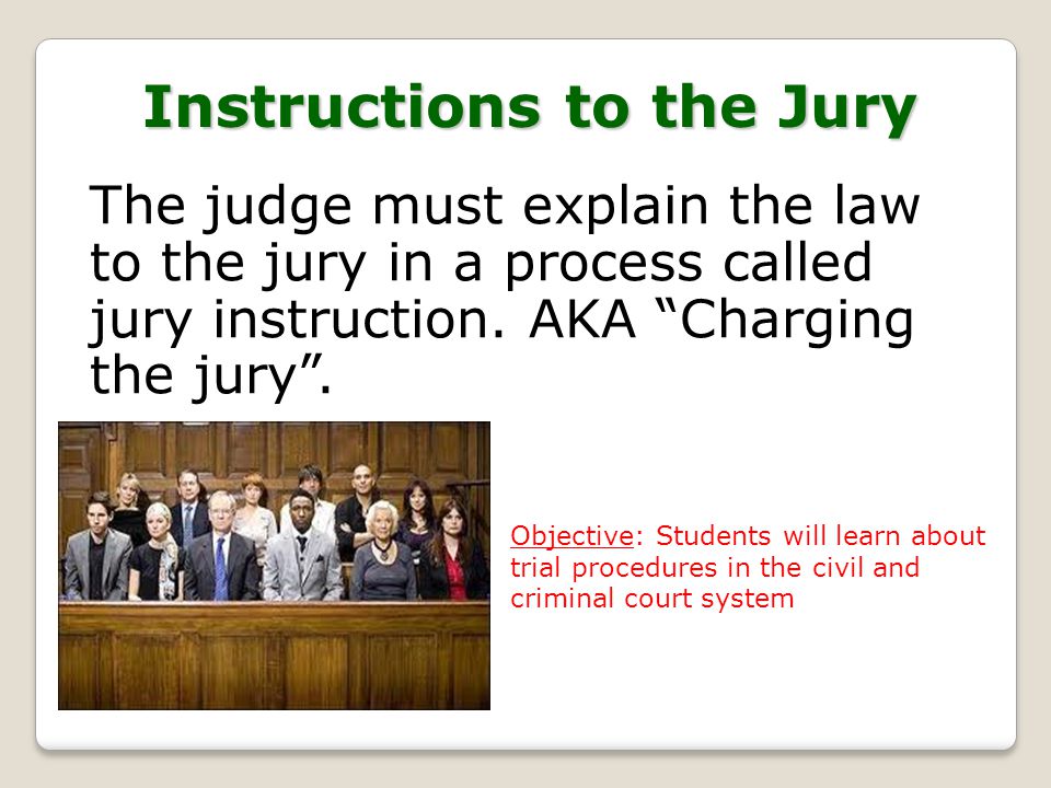 Instructions to the Jury