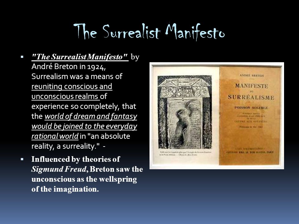 The Surrealist Manifesto