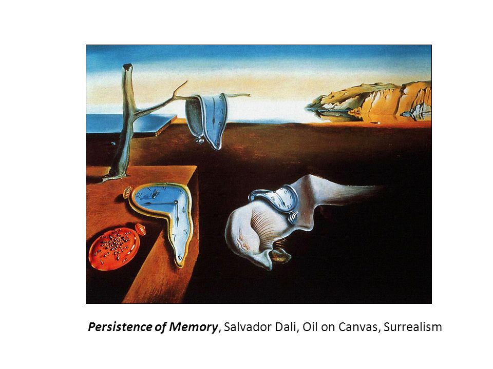 Persistence of Memory, Salvador Dali, Oil on Canvas, Surrealism
