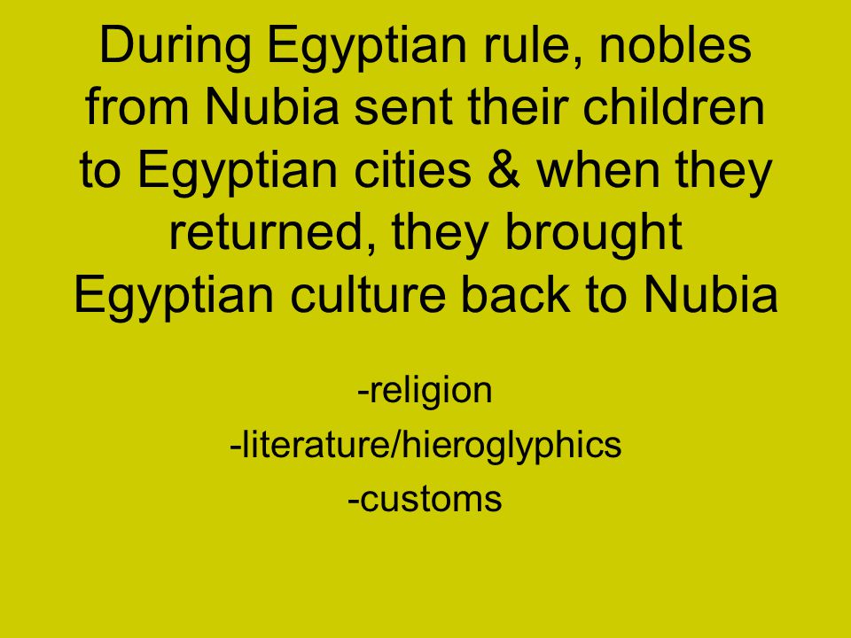 -religion -literature/hieroglyphics -customs