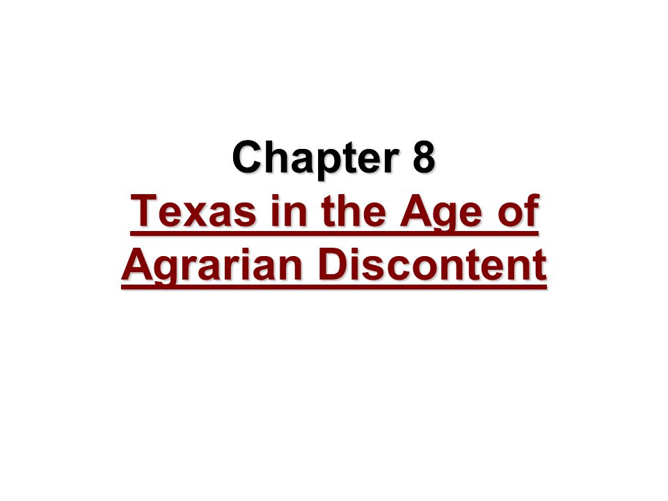 agrarian discontent
