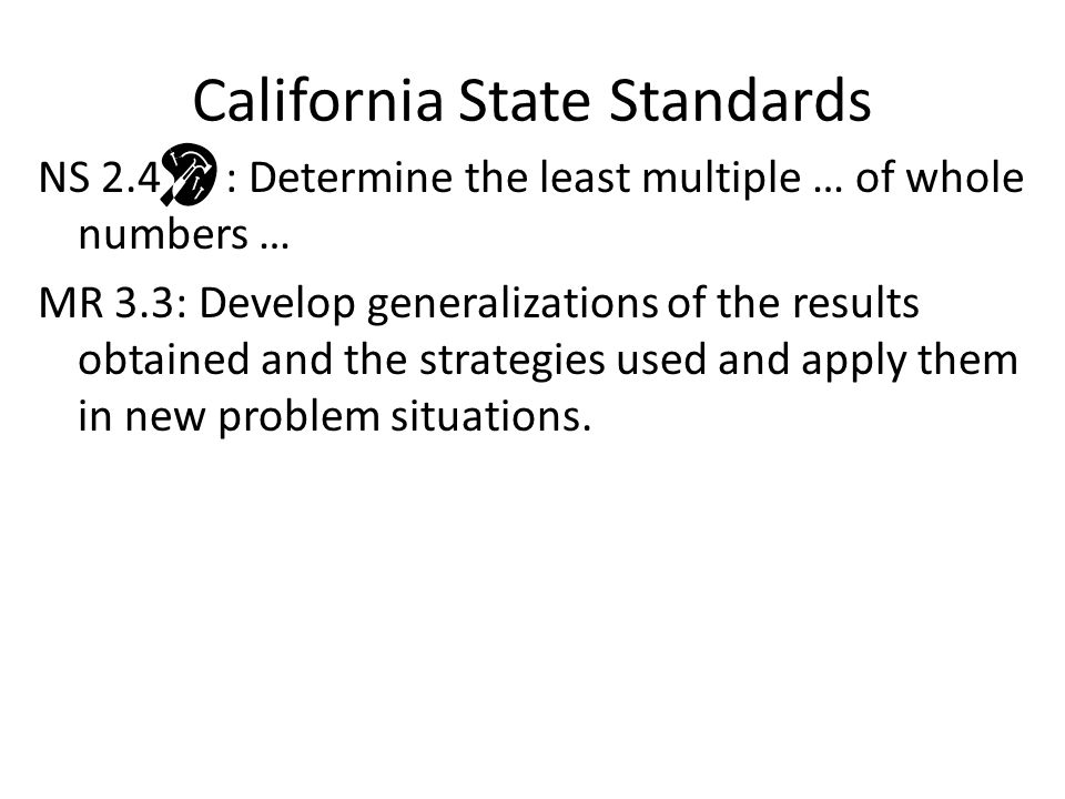 California State Standards