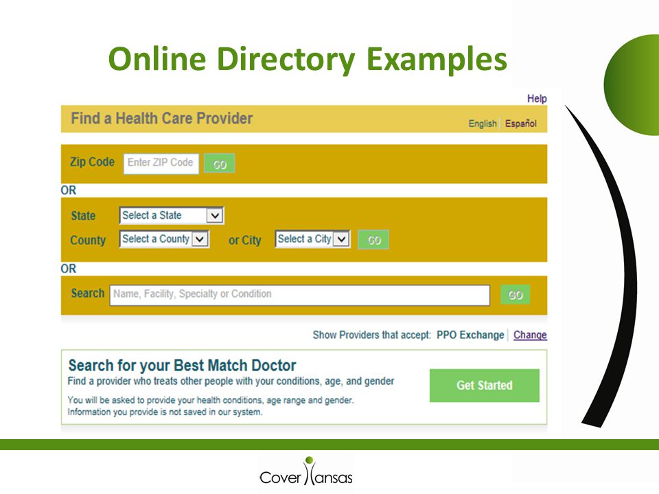 Online Directory Examples