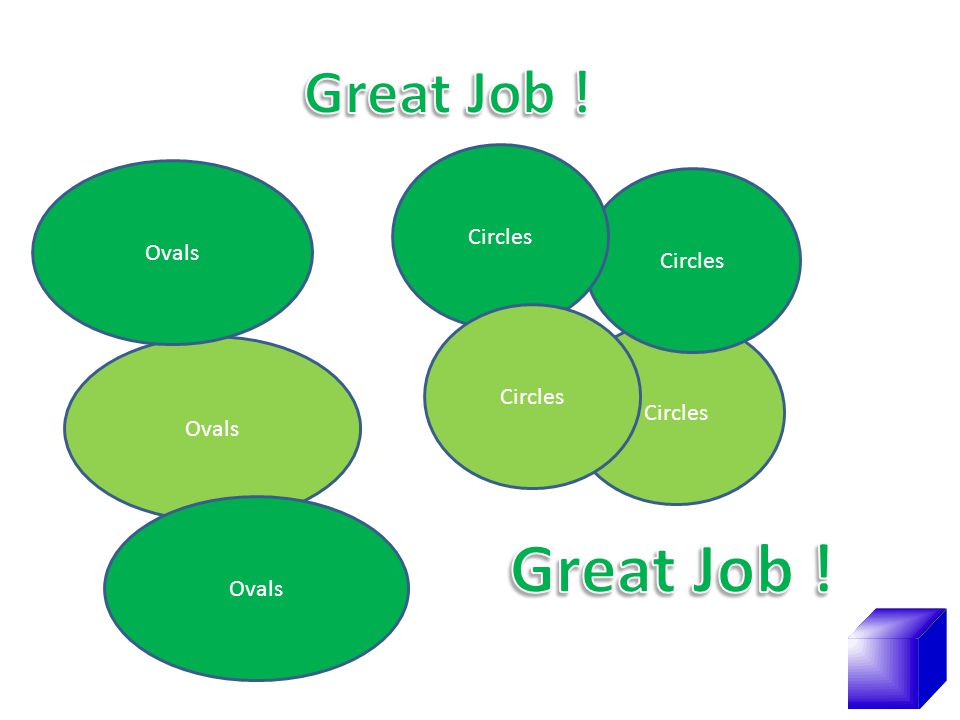 Great Job ! Great Job ! Circles Ovals Circles Circles Circles Ovals
