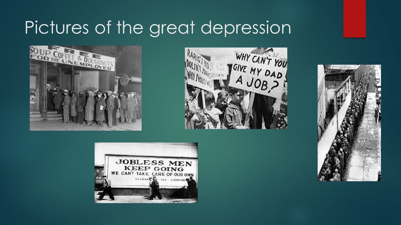 Pictures of the great depression