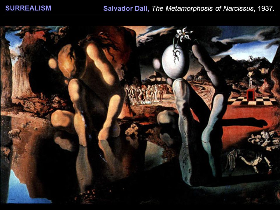 Salvador Dali, The Metamorphosis of Narcissus, 1937.