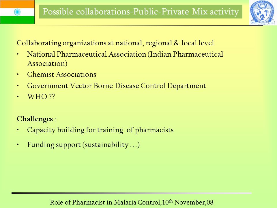 Possible collaborations-Public-Private Mix activity