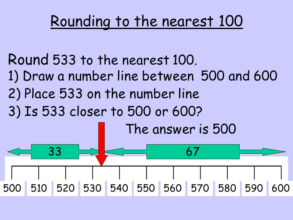 Rounding to the nearest 100