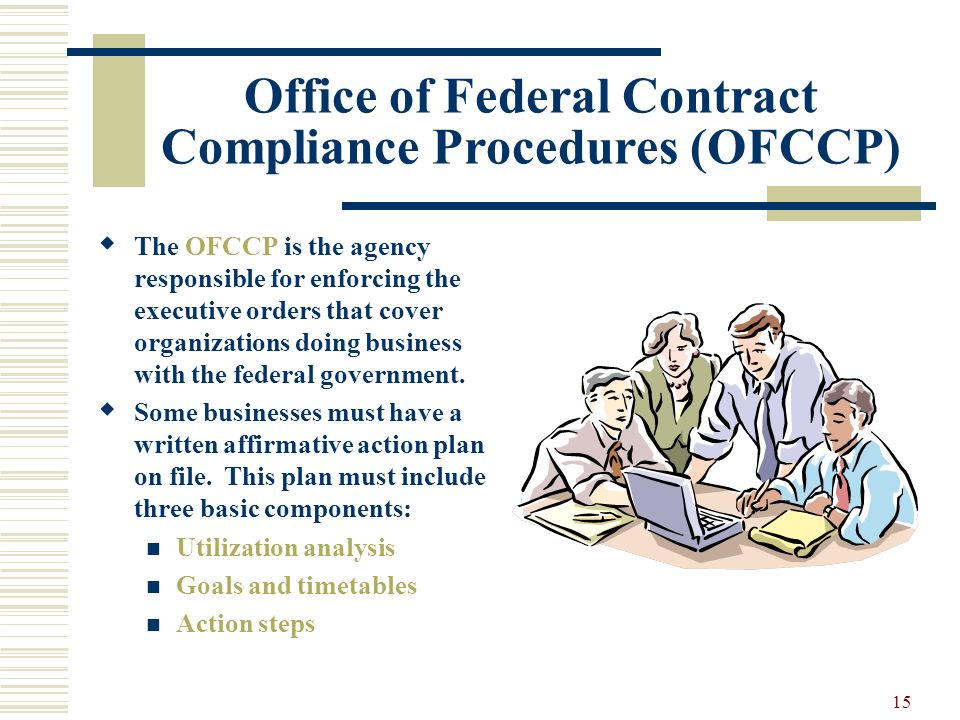 Office of Federal Contract Compliance Procedures (OFCCP)