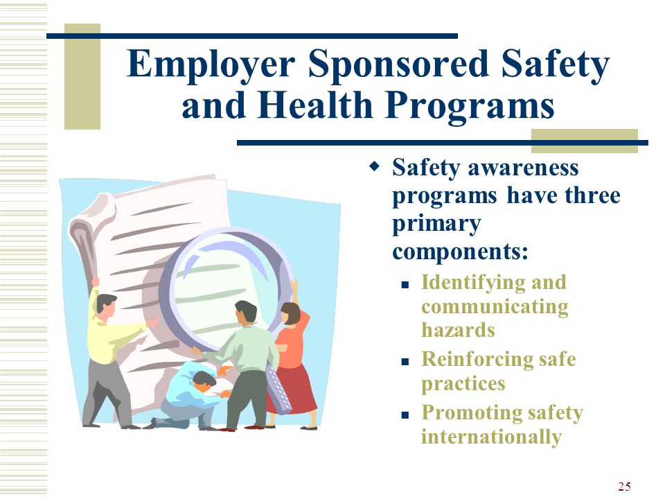Employer Sponsored Safety and Health Programs