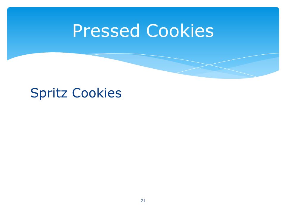 Pressed Cookies Spritz Cookies