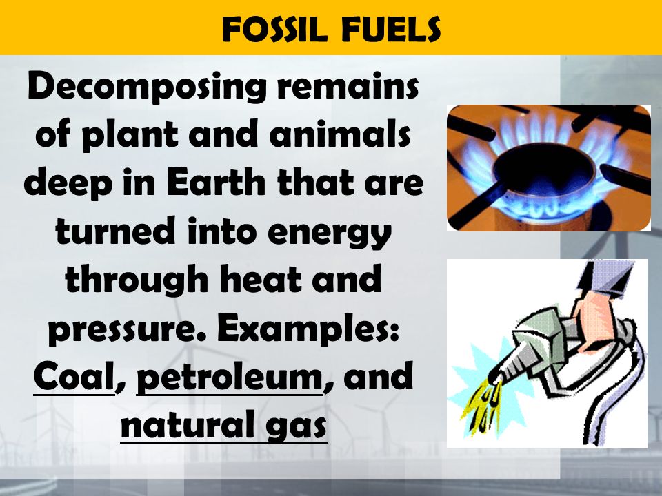 FOSSIL FUELS