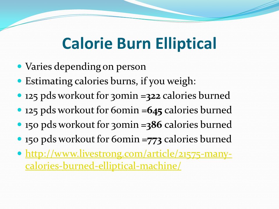 Calorie Burn Elliptical