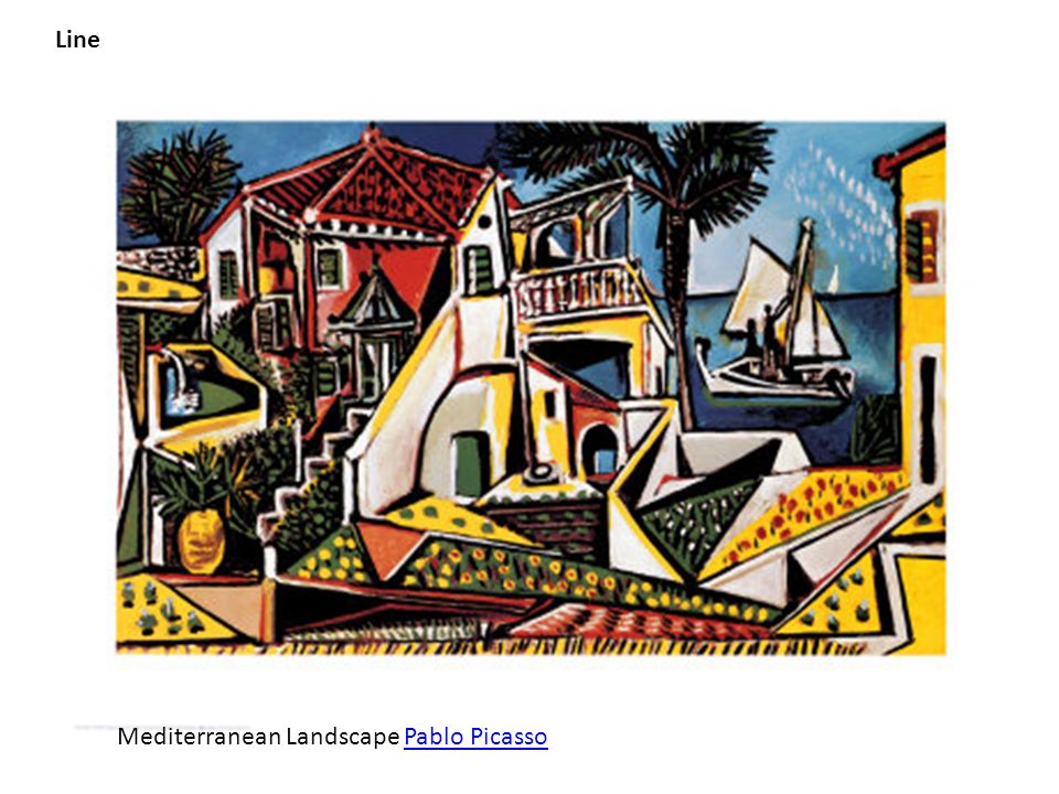 Line Mediterranean Landscape Pablo Picasso