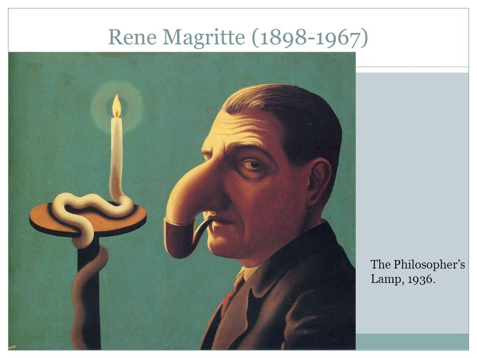Rene Magritte ( ) The Philosopher’s Lamp, 1936.