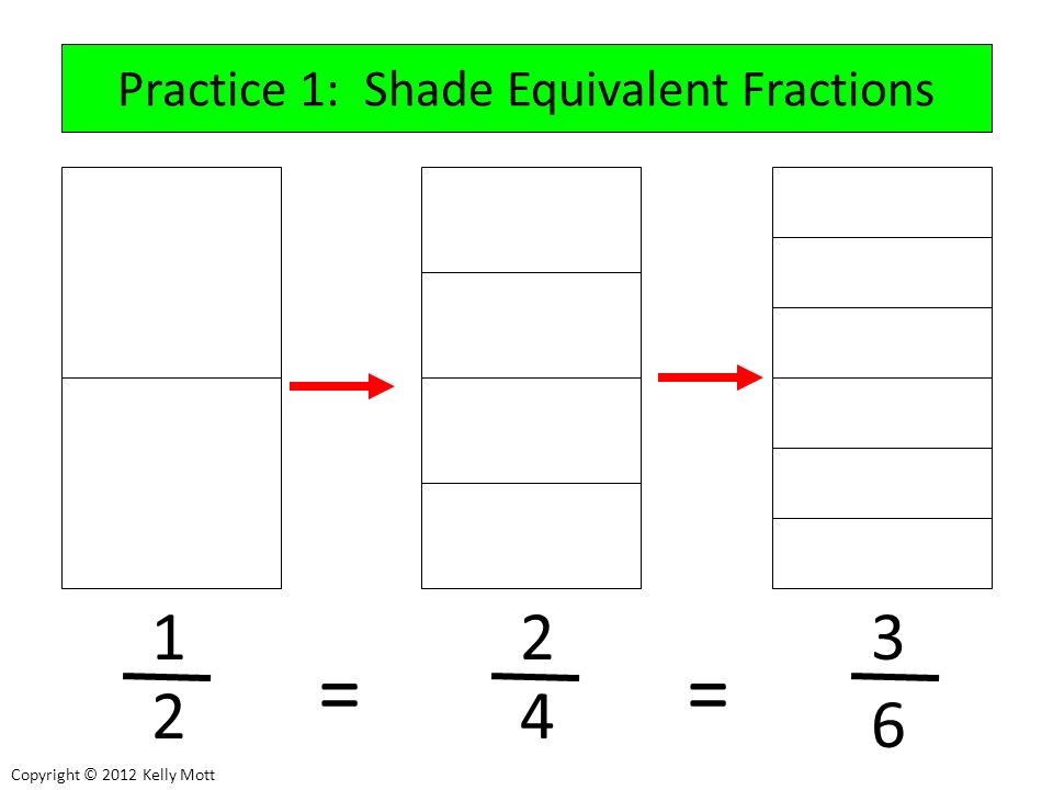 Practice 1: Shade Equivalent Fractions