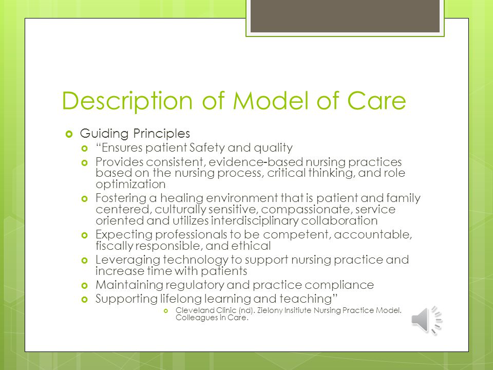 Description of Model of Care