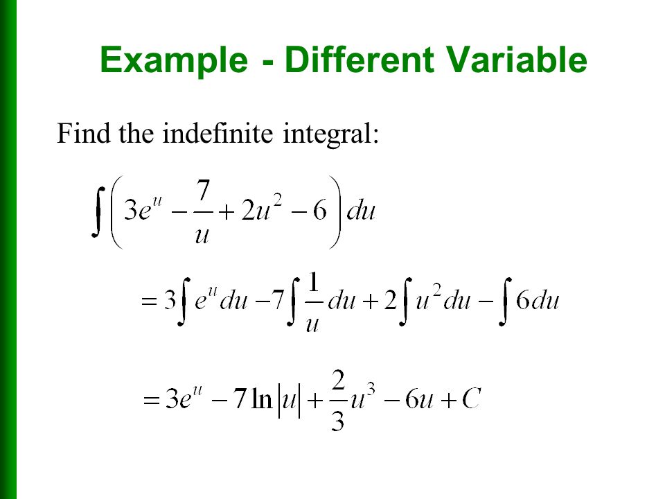 Example - Different Variable