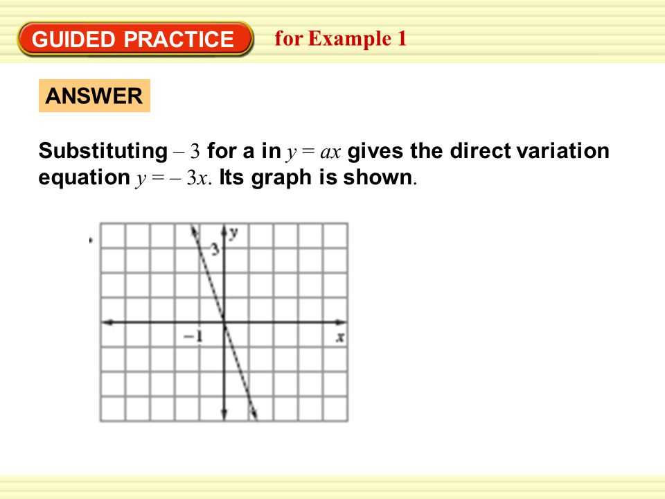 GUIDED PRACTICE for Example 1. ANSWER.