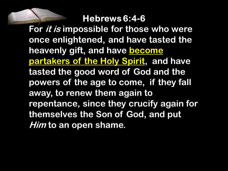 Hebrews 6:4-6