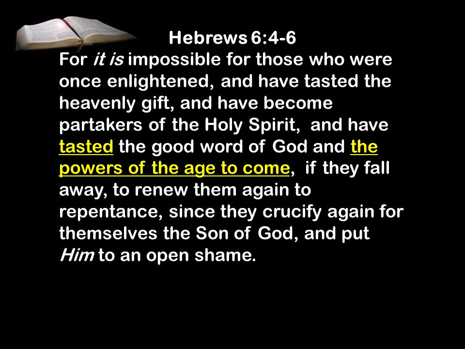 Hebrews 6:4-6