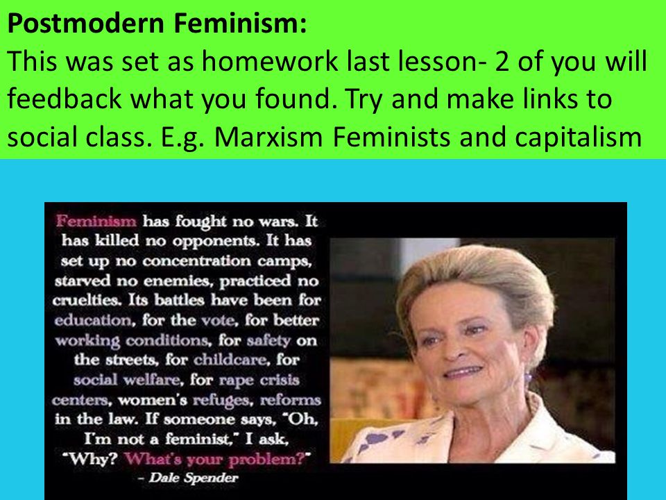 Postmodern Feminism: